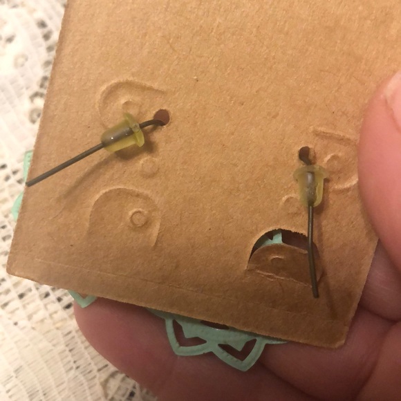 Plunder Design Mint Filigree Medallion earrings - Picture 3 of 3